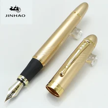 JINHAO X450 Благородный Золотой 18KGP перо с широким основанием авторучка Twist Carven канцелярские принадлежности для школы и офиса ручка для письма