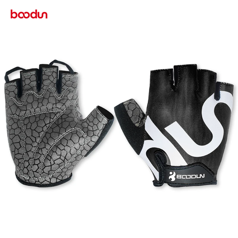 

Boodun Cycling Gloves fitness gym gloves Reflective Half Finger Men Women Gloves Microfiber Motorcycle MTB Road Bike Gloves