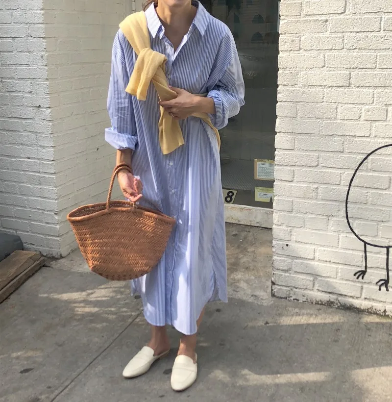 

Women Long Sleeve Summer Dress Women Sexy Loose Straight Retro Vintage Casual Women Maxi Long Beach Sundress Vestidos Plus Size