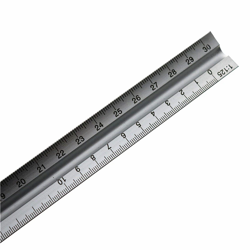 1 Pc 30cm Aviation Triangular Scale Aluminum Alloy Material 1 1 25 1 50 1 75 1 100 1 125 Multi Function Measuring Ruler Triangular Scale Measure Rulerruler Measurement Aliexpress