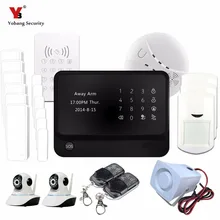 Yobang безопасности Wi-Fi GSM интеллектуальная домашняя камера наблюдения система Alarmas De Seguridad Para дома GSM Alarmas дом