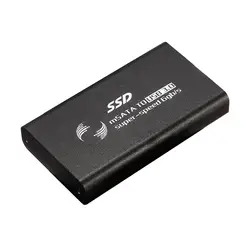 5x3 см 1,8 "USB 3,0 внешний защитный корпус mSATA конвертер SSD Кабель-адаптер Черный