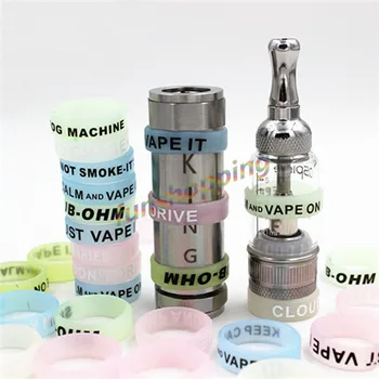 

100pcs Best Noctilucent Silicon silicone rubber band vape ring for mechanical mods decorative protection vape rubber vape band