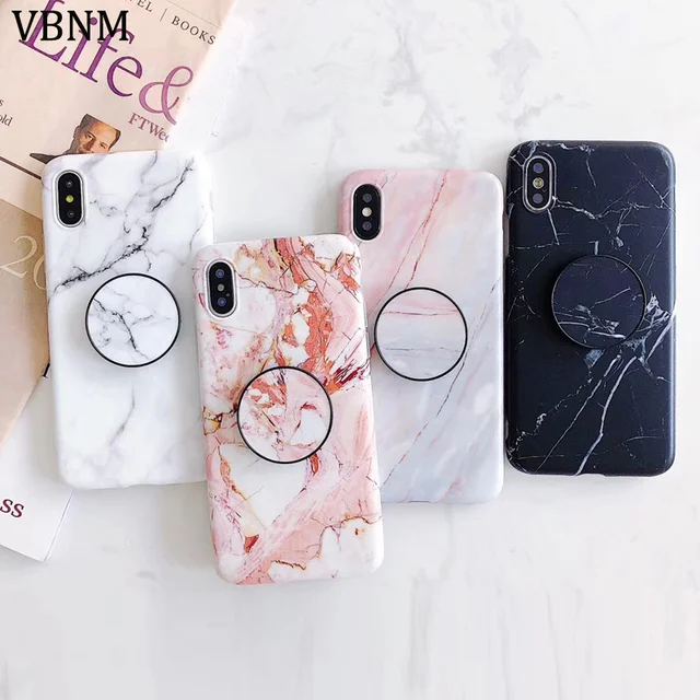 Best Offers For iphone X case Marble TPU Case for iphone 8 8Plus Scrub TPU case for iphone 6 6plus 7 7plus Protective shell and Phone Holder
