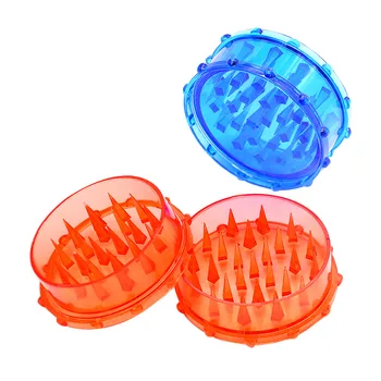 

Large Style Acrylic Smoking Grinder 75MM 2Piece With Sharp Shark Teeth Plastic Tobacco Herb Grinder Smoke Miller