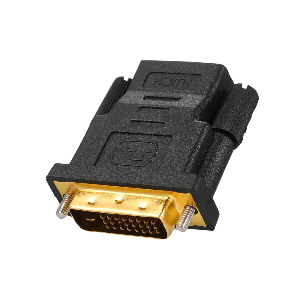 Адаптер DVI D к HD 1080P позолоченный конвертер 24 + 1 Pin штырь гнездо для PS4 ПК проектора