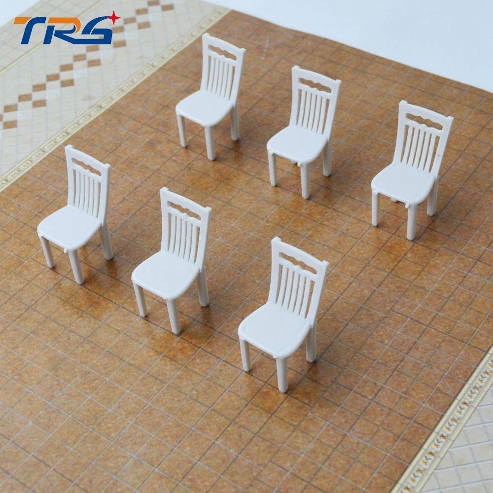 

Teraysun 1/30 miniature scale model chair plastic model chair model toy for architectural model indoor layout