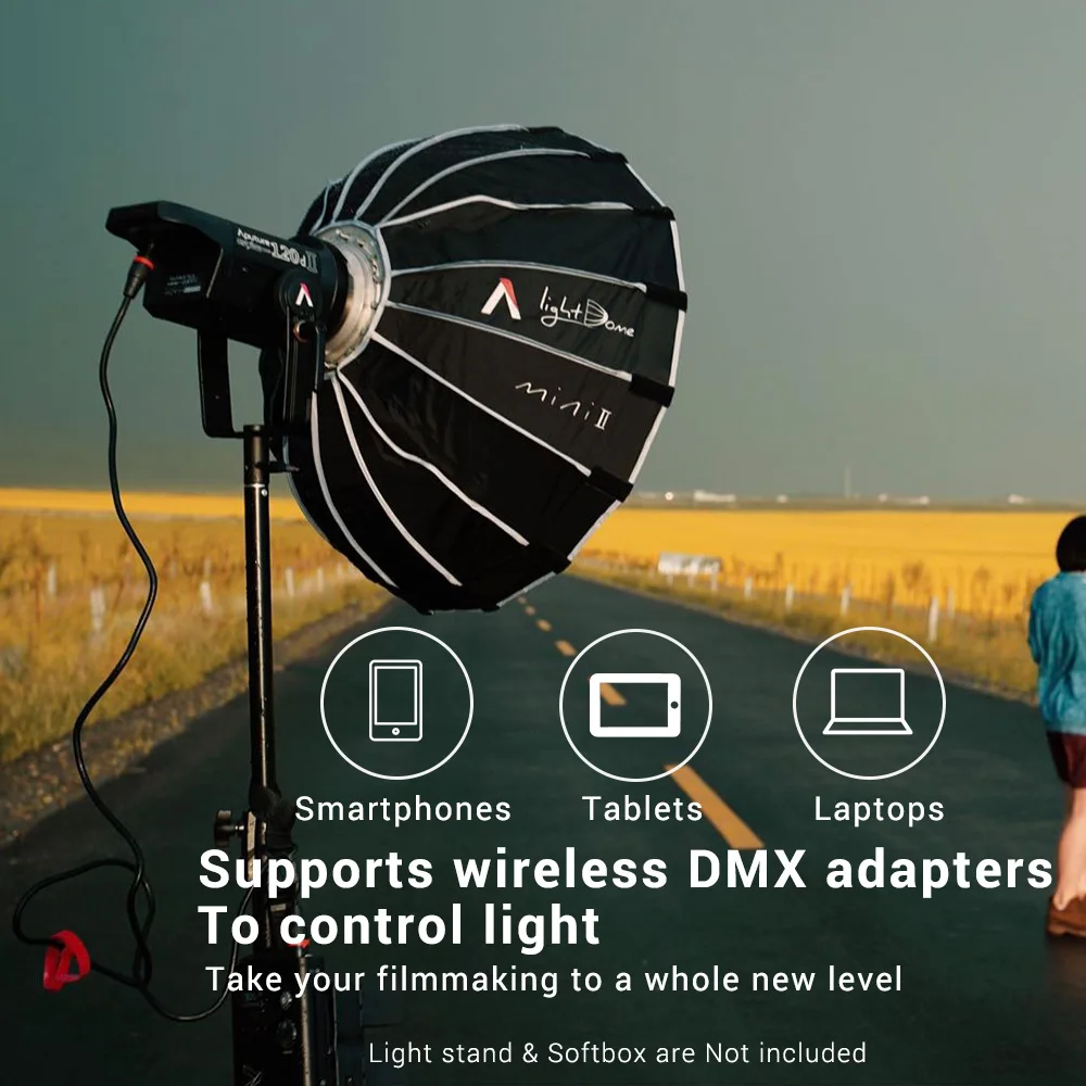 Aputure 120d II Mark Ultimate Upgrade 30000 Люкс @ 0 5 М поддержка DMX фотографическое освещение