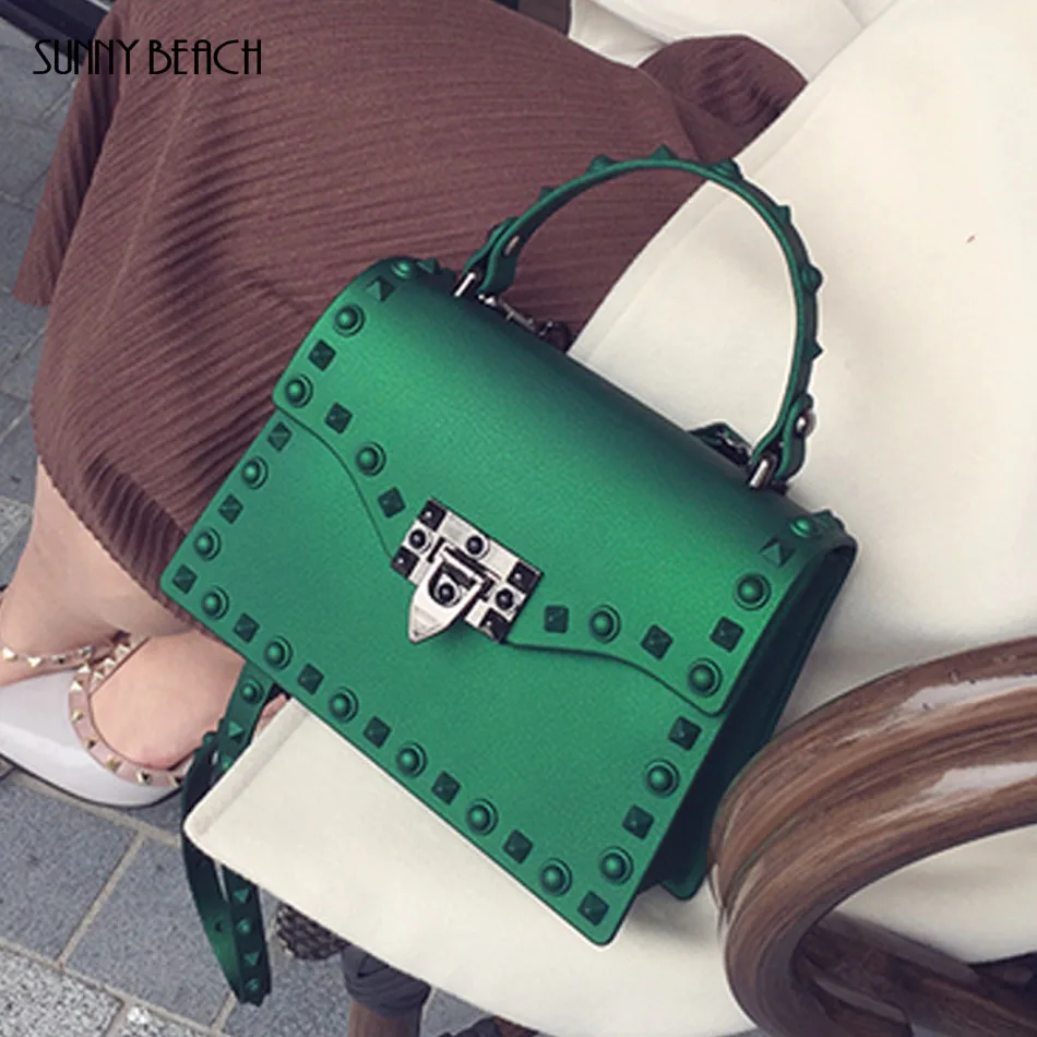SUNNY BEACH Luxury Rivets Handbags Women Bag Matte Stud Bag Tote Bag