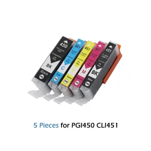 PGI-450 CLI-451 чернильный картридж для принтера canon принтерам PIXMA MG5440 MG6340 MG7140 IP7240 MX924 IP8740 картриджи для принтеров CLI 451 pgi450 cli451