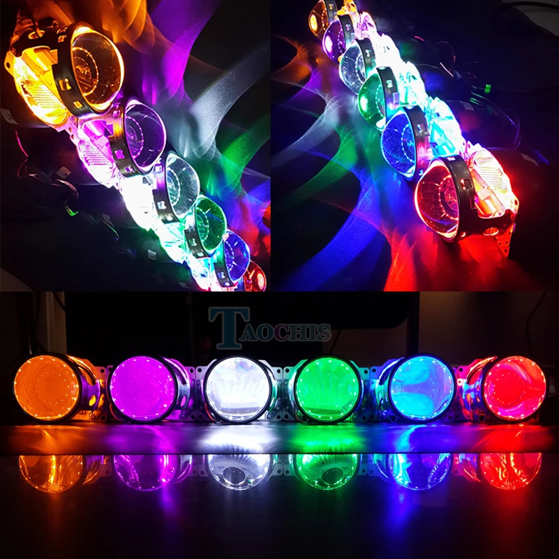 10 Pairs Demon Eye Led Light Devil Eyes For 3 2.5 Inch Car Head light Motorcycle HID Xenon Hella