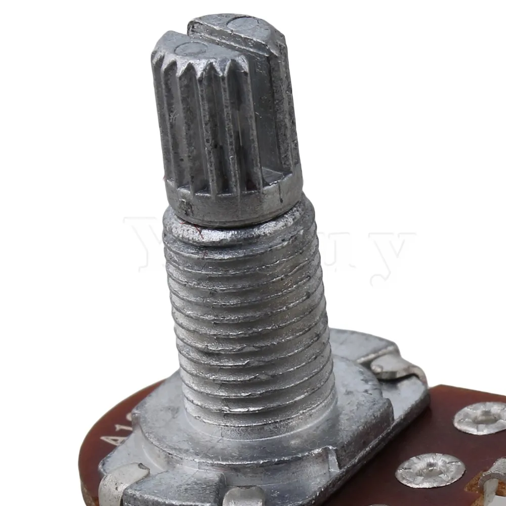 Yibuy прочный A100K ohm аудио тональный потенциометр для гитары 16 мм базовый набор