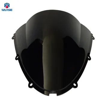 

waase Motorcycle Double Bubble Windscreen Windshield Shield Screen For Kawasaki Ninja ZX6R ZX636 ZX 6R 636 2005 2006 2007 2008