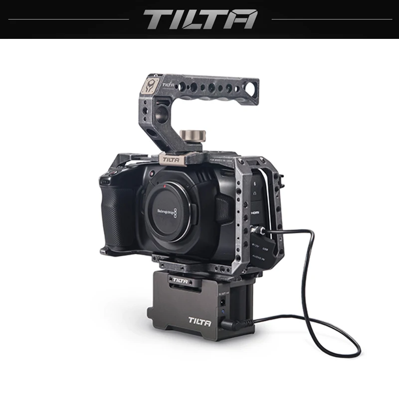 Клетка для камеры TILTA BMPCC 4K/6K комплект аксессуаров v образная Монтажная пластина