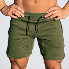 ZOGAA мужские шорты для тренировок камуфляж Однотонная одежда мужские Спортзал Бодибилдинг спортивные шорты для занятий фитнесом повседневные, зауженные военные мужские шорты