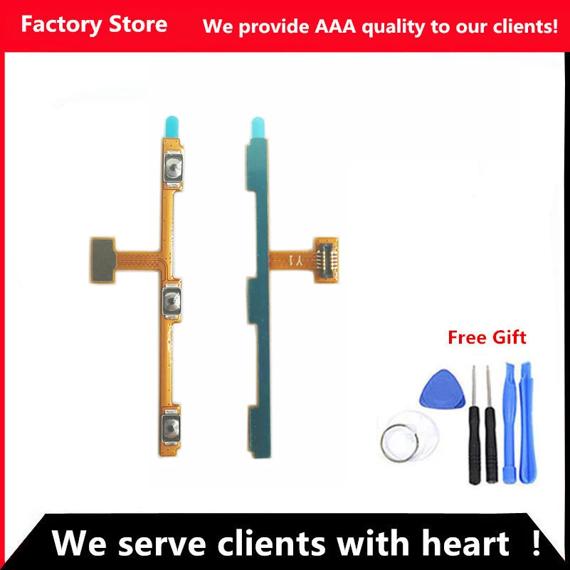 

AAA Quality Phone Flex For Meizu M2 Note Power On/Off + Volume Up/Down button Flex Cable For M2 Note Cell Phone Parts