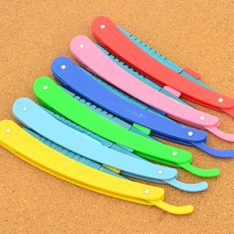 

Meisha 1PCS Straight Razor Folding Shaving Knife Scraping Eyebrow Knife Professional Men Women Removal Tools 1pcs Blade HC0009