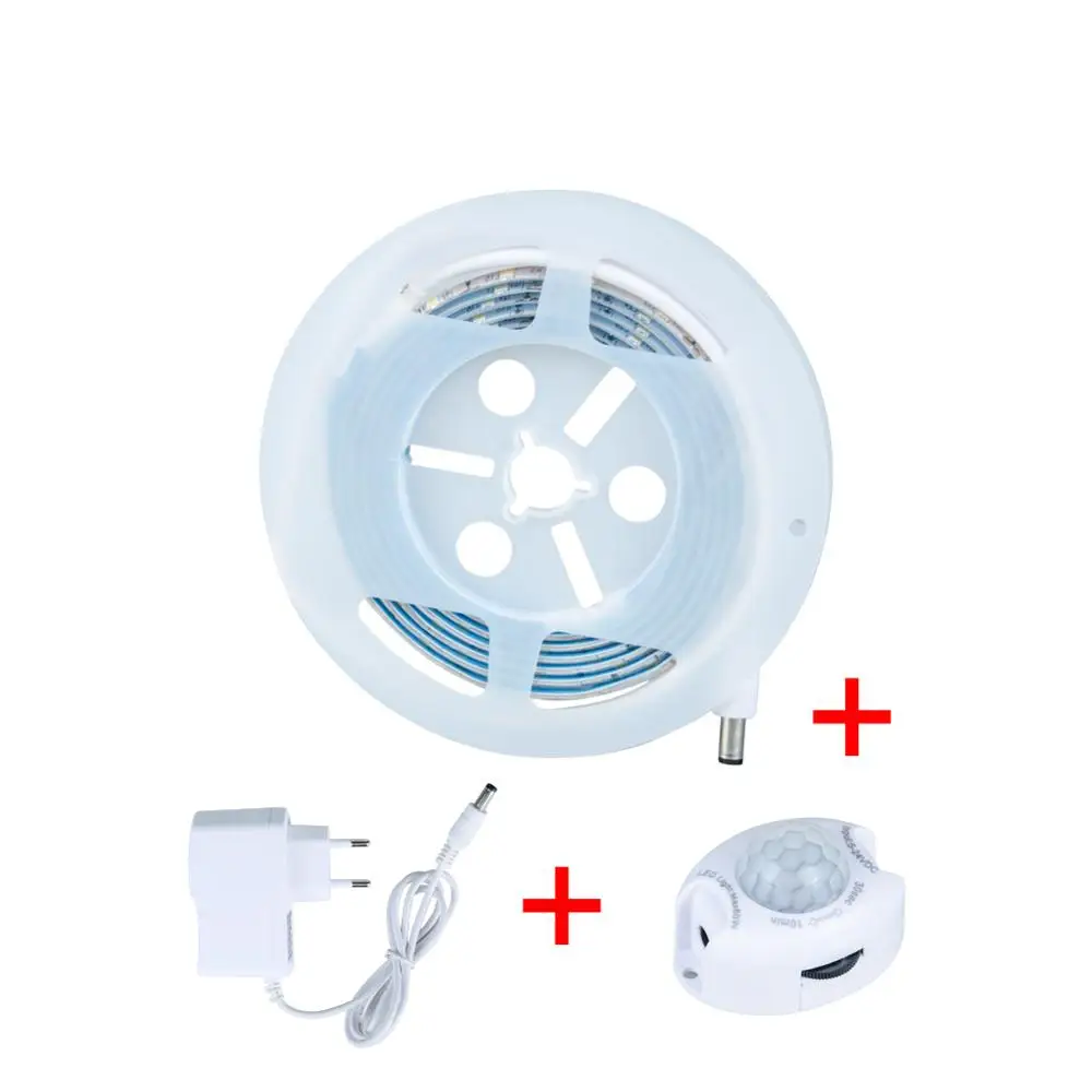 110 В 220 PIR датчик движения светодиодный светильник комплект DC 12 2835 SMD