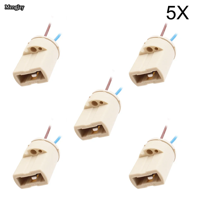 5x G9 Lamp Base 250V 2A Ceramic Socket G9 Type Halogen Lamp Holder