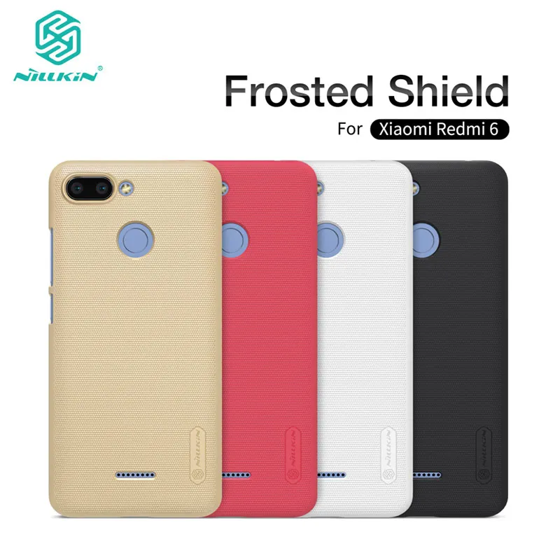 

Xiaomi Redmi 6A Case Cover Nillkin Frosted Shield Hard Back Case For Xiaomi Redmi 6A 6 Pro 4 Prime
