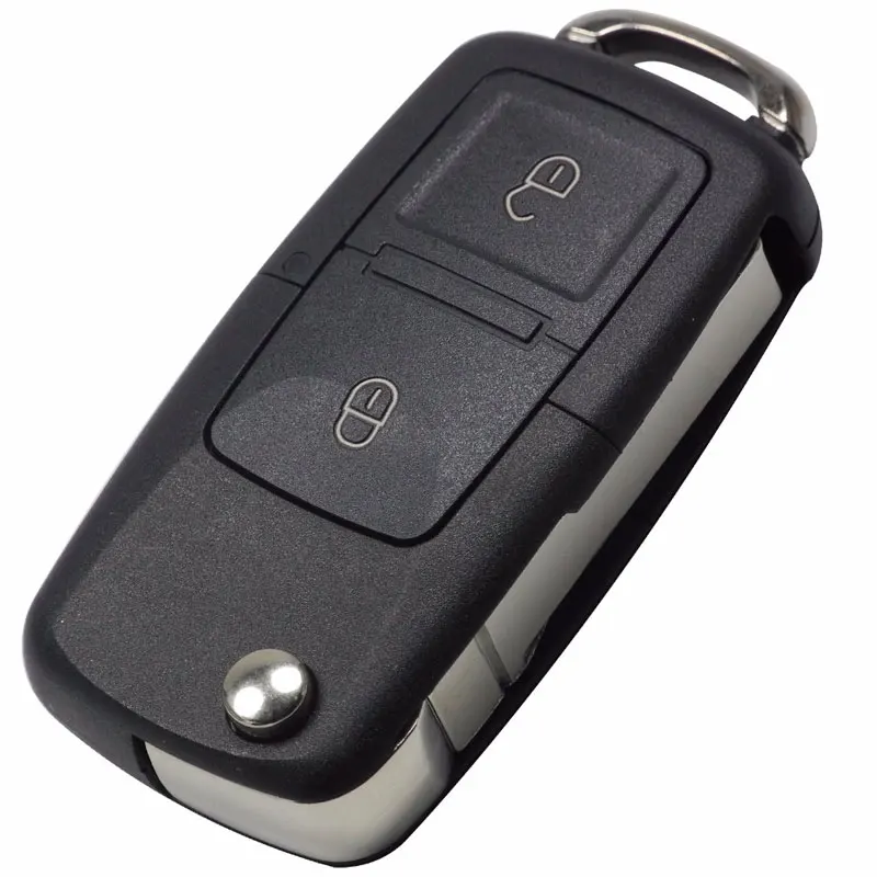 OcioDual Key Case Blade Car для Volkswagen 2 кнопки POLO SHARAN Caddy ABS Чехол черный для Jetta складной контроль