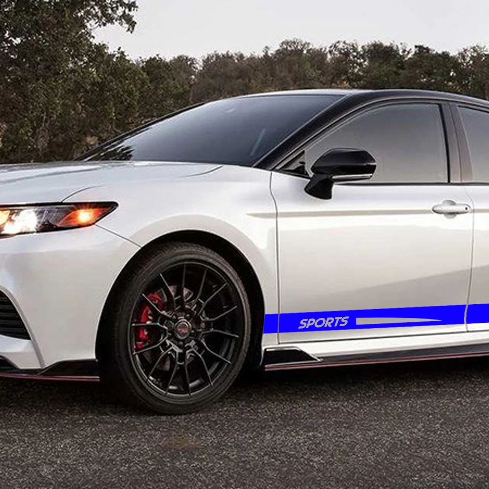 Для автомобиль Toyota Camry сбоку Стикеры наклейка Гонки Спортивная наклейка стайлинга автомобилей 1 пара(L+ R