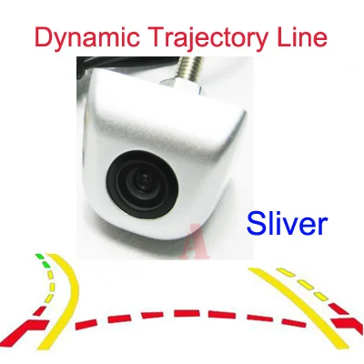 Aycetry! CCD HD цветная динамическая траектория треков Автомобильная камера заднего вида Автомобильный монитор для парковки IP67 парковочная камера заднего вида - Название цвета: Sliver Dynamic