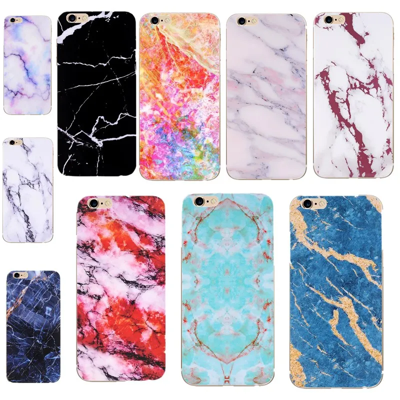 Marble shell Soft For iphone cases case XS MAX 6S 5 SECoque Capa Funda 6 6s 7 8 x plus luxury ultra thin |