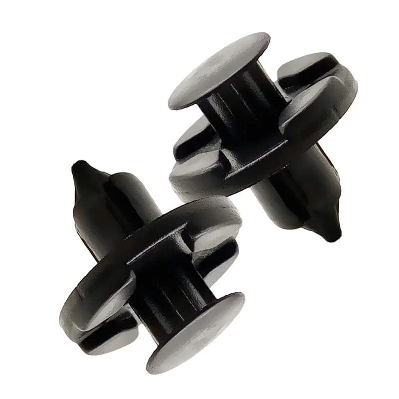 Штифты для замены крыла 50 шт. крепежные зажимы 8 мм Автомобильная заклепка внутренняя крепежная крышка бампера Черные Аксессуары
