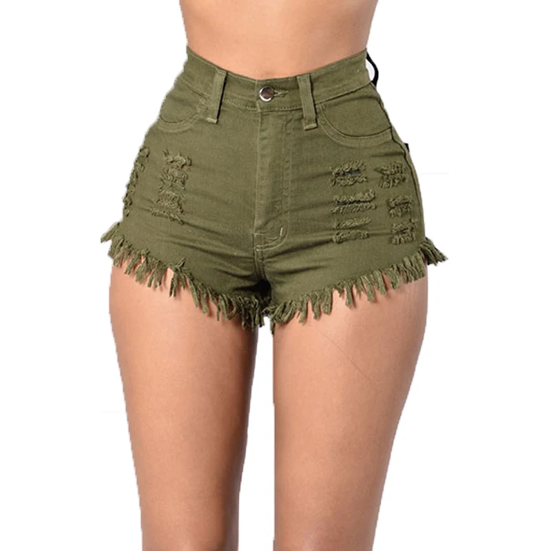 

Women's Plus Size Short Stretch Denim Jeans Lady Juniors Denim High Waist Shorts