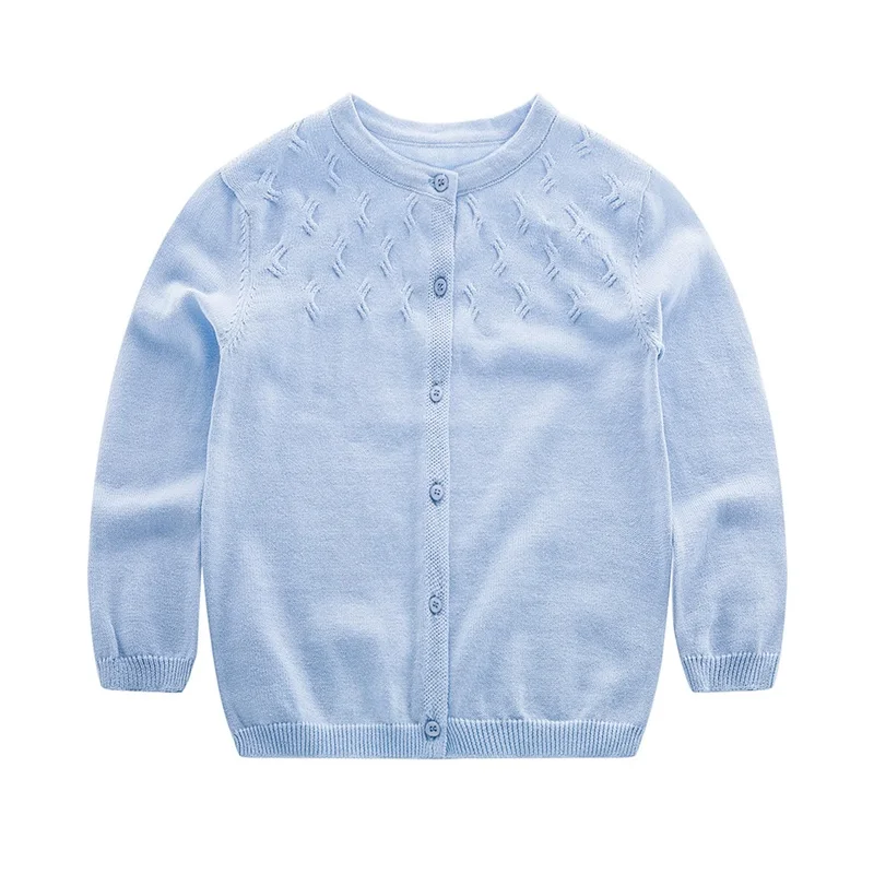 Candy Color Baby Girls Sweater Cotton Soft  Kids Cardigan Long Sleeve O Neck Cardigan SweatShirt For Girls Baby Girls Clothing (3)