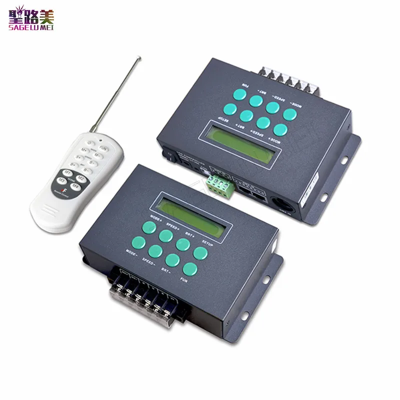 

LTECH LT-300 DC12V-24V Colourful Funtion LED RGB DMX Controller Programmable with small LCD screen For led module light