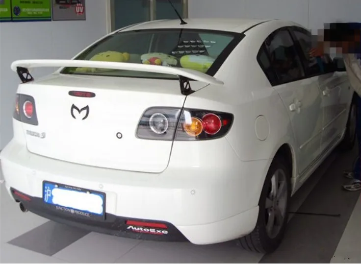 ABS Спойлер для Mazda 3 2003 2009 Высокое качество заднего крыла Спойлеры аксессуары|spoiler