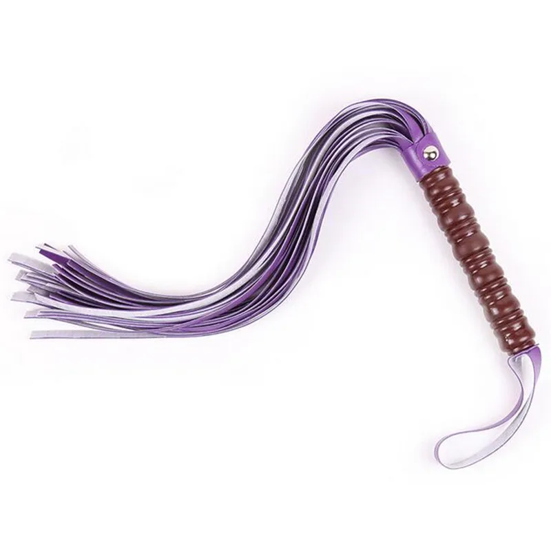 Adult Games Fetish Flirt Purple Leather Spanker Paddle Whip Flogger Sex