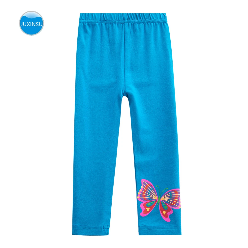 

JUXINSU Girls Leggings Cotton Butterfly Long Spring Summer Pants for 1-6 Years