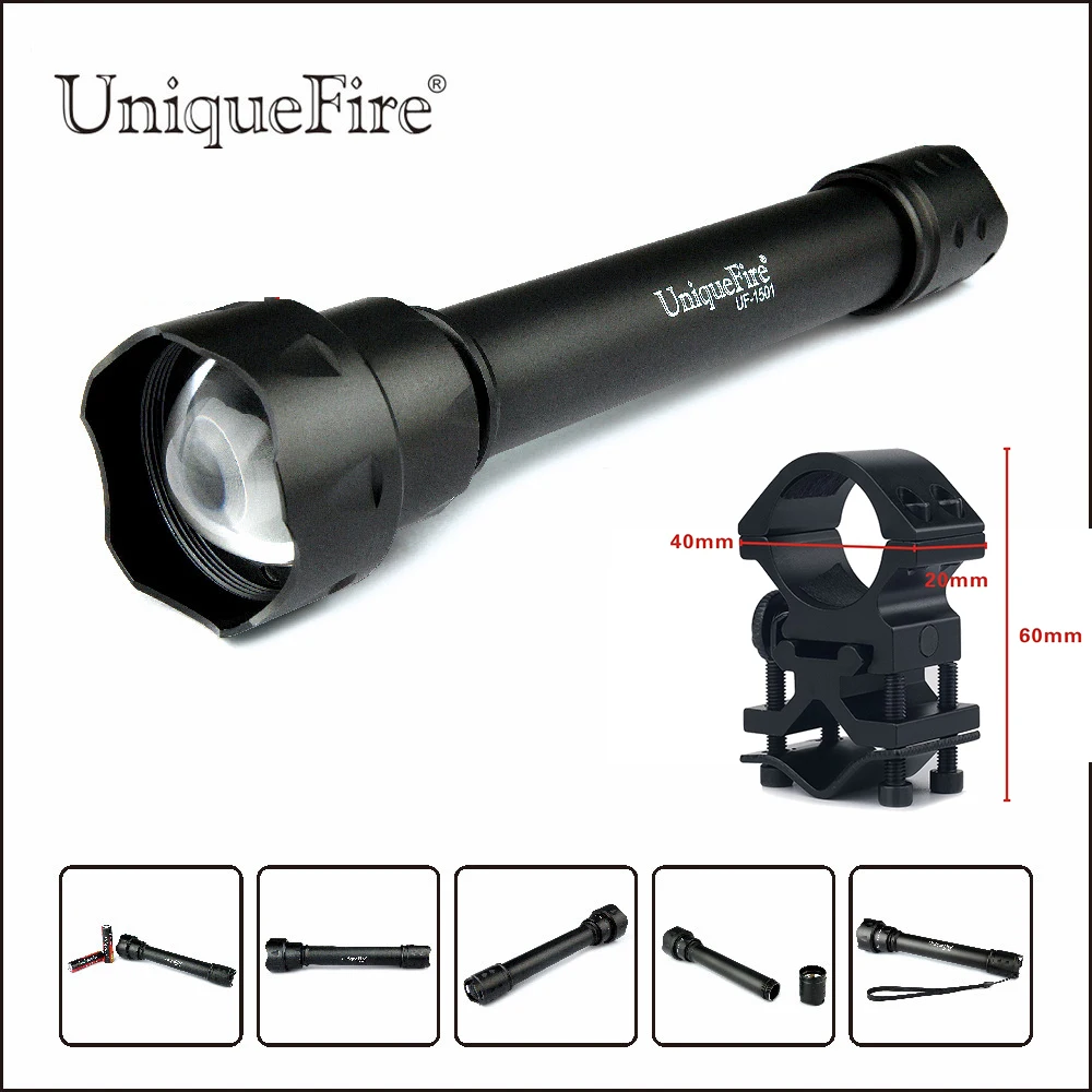 Uniquefire Infrared Hunting Flashlight Uf1501 Ir 850nm Led 3 Modes