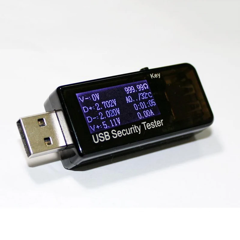 Digital USB Current Voltage Meter Charging Detector Ammeter Mobile Power Capacity Tester for USB Charger Power Bank Voltmeter