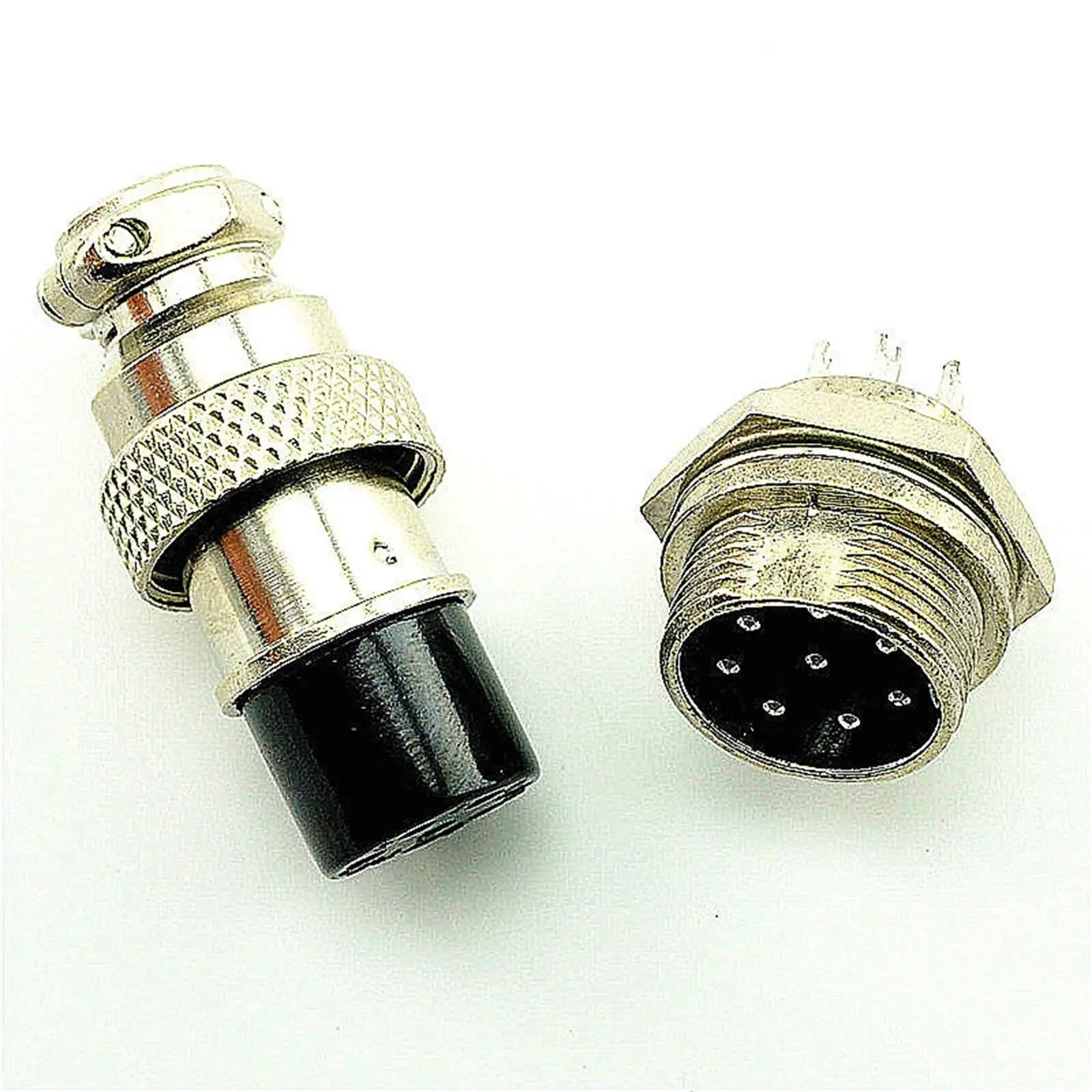 

NEW Aviation Plug GX16-8 8pin 16mm Male & Female panel Metal Connector