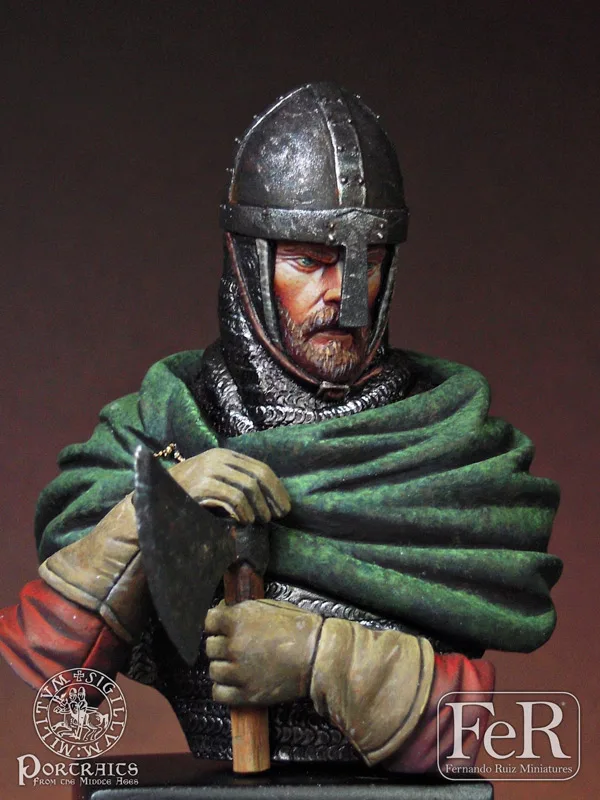 1/16 Saxon Huscarl Hastings 1066 набор из смолы фигура грудь GK история войны без покрытия