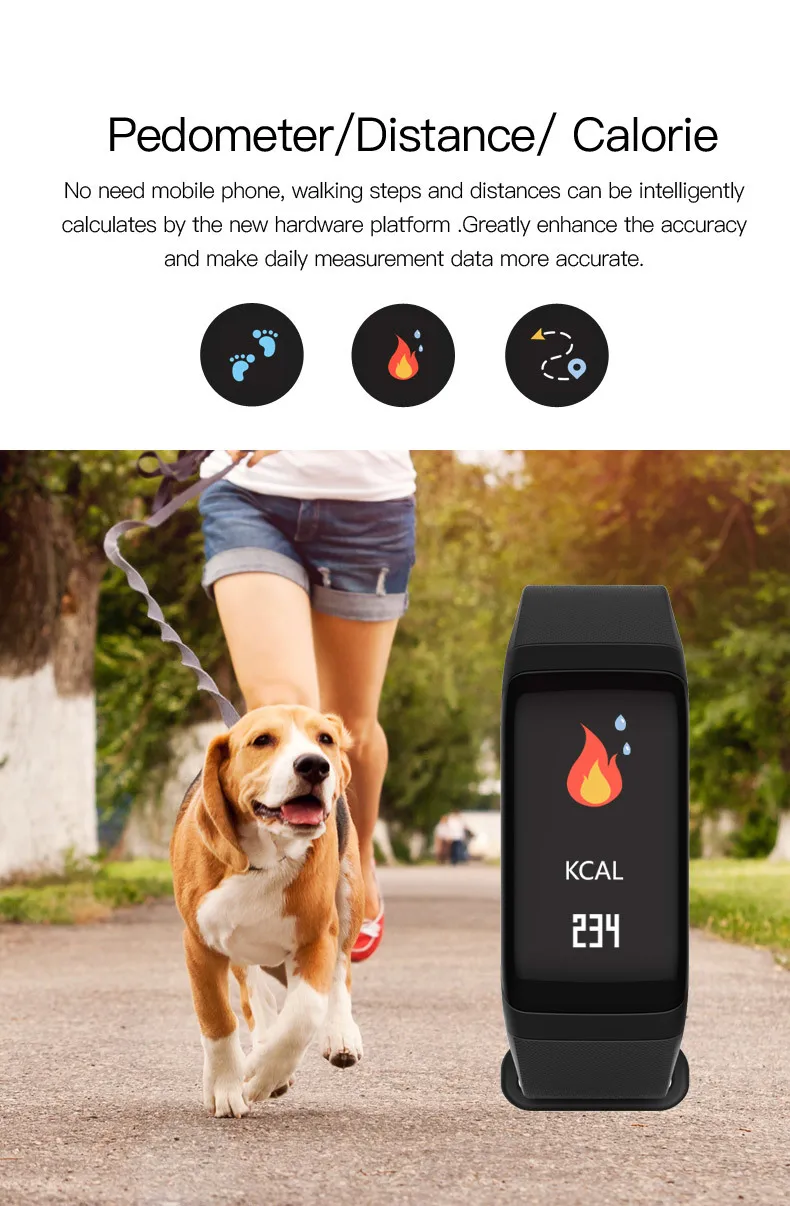 Montre Intelligente Avec Application De Fitness, Tracker D'activité,  Podomètre, Compteur De Pas, Image Vectorielle