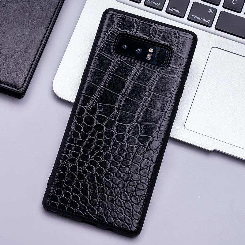 Чехол для мобильного телефона samsung Note 8 чехол из крокодиловой кожи S7 9 10 на заднюю