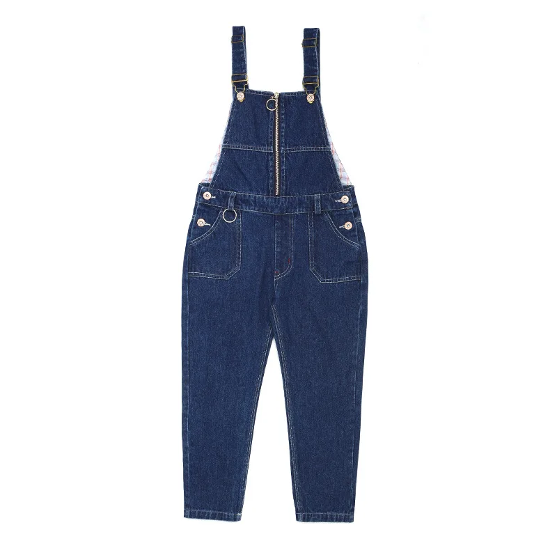 

3 4 5 6 7 8 9 10 11 12 Years Toddler Girls Overalls Denim Jumpsuits 2017 Autumn Kids Jeans Toursers Teenagers Solid Girl Pants