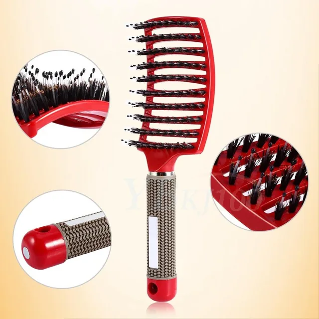 Professional Salon Hair Brush Scalp Mage Paddle Women Comb Professional Salon Hair Brush Scalp Mage Paddle Women Comb Hairdresser Supplies Wet Curly Detangle