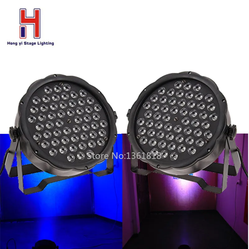 

LED Par 54x3W LED RGBW Stage Par Light DMX Controller Party Disco par stage lighting Effect (2pcs/lot)