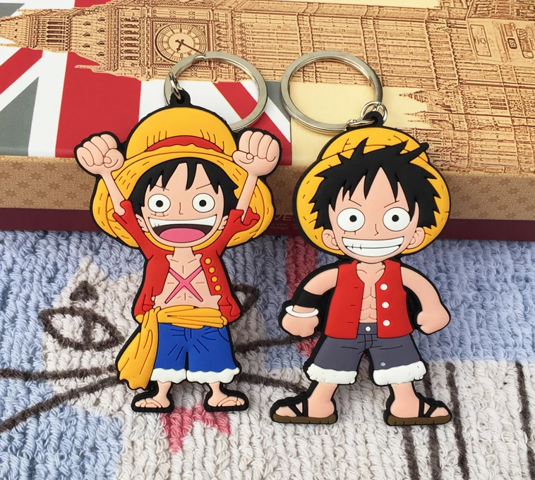 IVYYE цельный брелок Smile Luffy Модный Аниме для ключей из ПВХ милые игрушки подарок