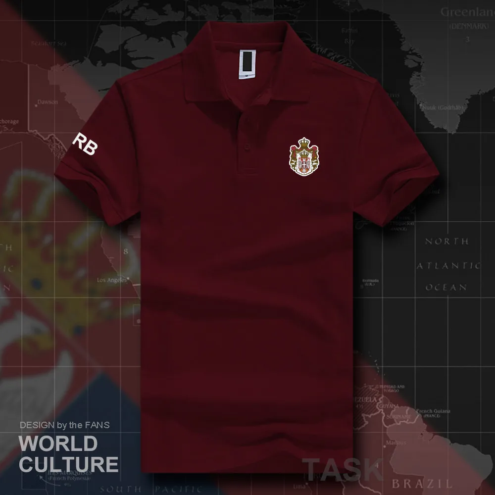 

Republic of Serbia SRB polo shirts men short sleeve white brands printed for country 2018 cotton nation emblem new fashion