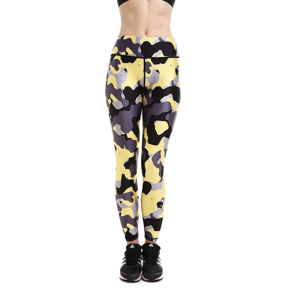 camo yoga capris