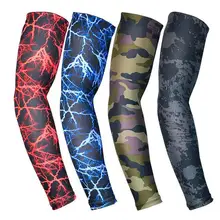 1 шт. летняя Защита от Солнца рукава дышащие противоскользящие манжеты Компрессионные Рукава