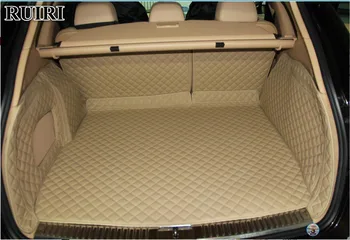 

Good quality! Full set car trunk mats for Volkswagen Touareg 2016 waterproof cargo liner mats boot carpets for Touareg 2017-2011