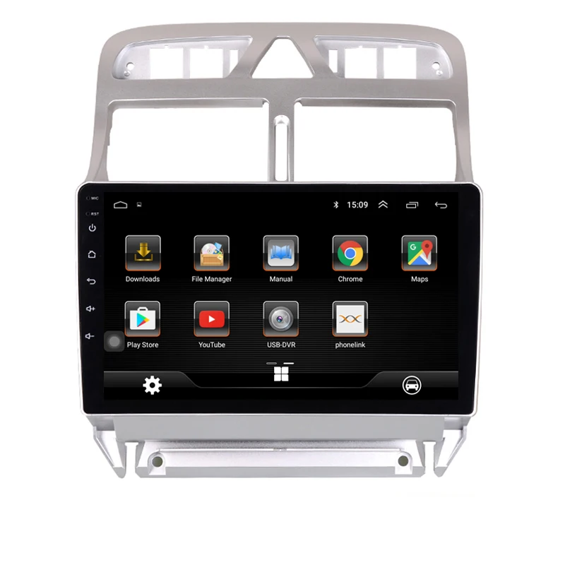 Top Android 8.1 2.5D IPS Screen Car DVD Video Player GPS Navigation Multimedia For peugeot 307 Radio 2004 2005 2006-2010 2011 2013 18